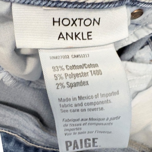 Paige Hoxton Ankle | Light Wash Golden Age | Sz 28 - Picture 5 of 5